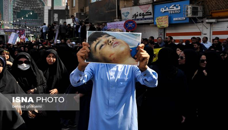 عزاداری دیدنی مردم خوزستان در مراسم شهدای حمله تروریستی اهواز