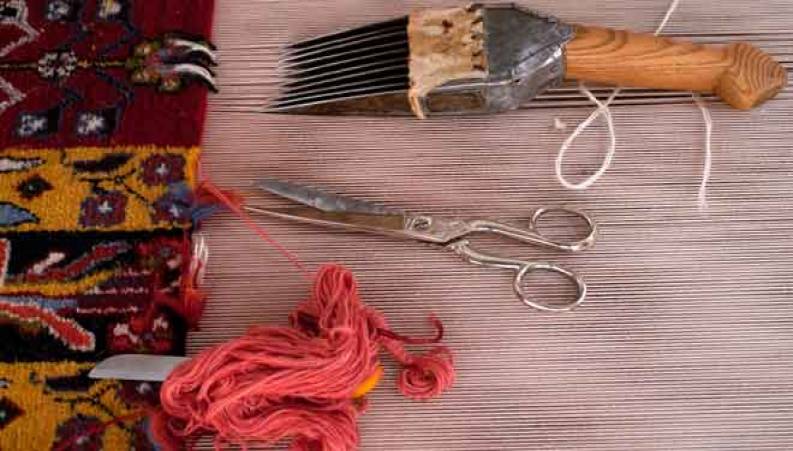 آموزش تصویری بافت فرش 