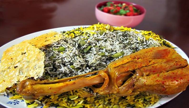 طرز تهیه ی باقالی پلو با مرغ