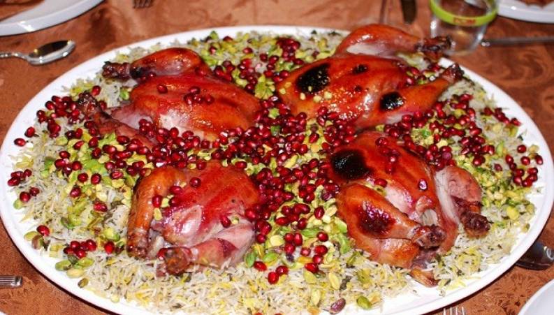 طرز تهیه ی انار پلو