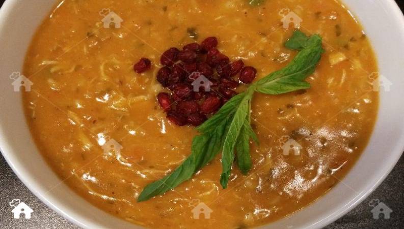 طرز تهیه سوپ جو قرمز لعاب دار به سبک رستوران