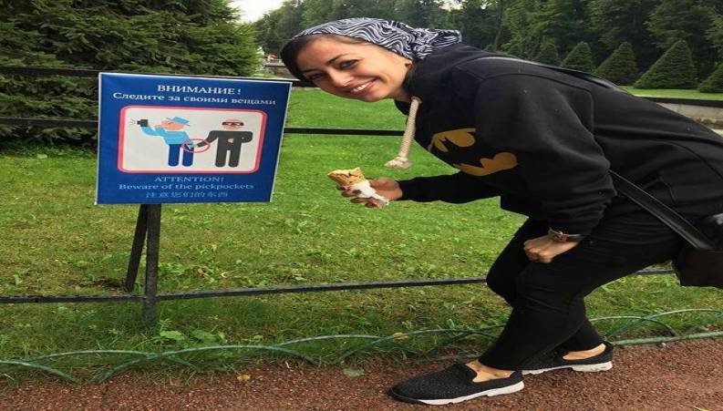 علاقه نفیسه روشن به حیوانات وحشی