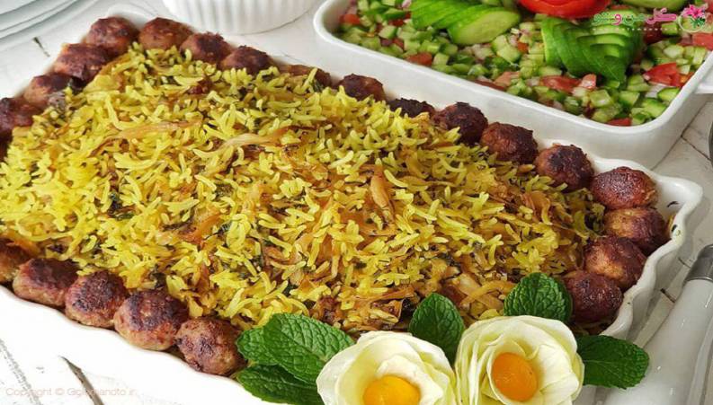 طرز تهیه کلم پلو شیرازی بسیار خوشمزه