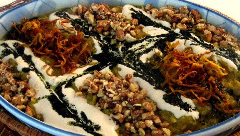 طرز تهیه ی آش بادمجان