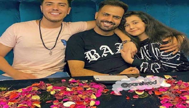 خداحافظی عاشقانه علیرضا شیری و دخترش در فرودگاه استانبول