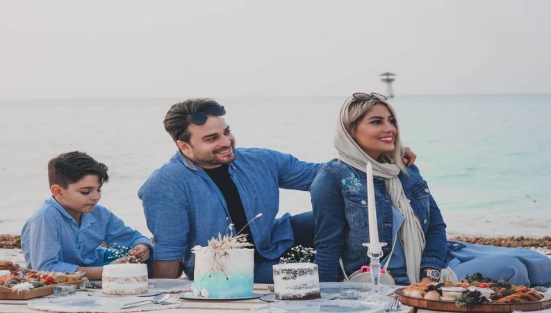  همزمانی تحویل سال نو و جشن تولد بابک جهانبخش در کنار خانواده