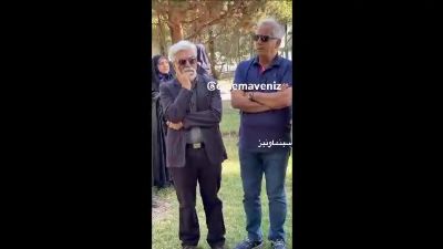 اشک‌های عاطفه رضوی در وداع با برادرش بهروز رضوی