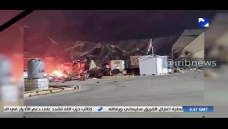  خسارات پایگاه عین الاسد پس از حملات موشکی سپاه