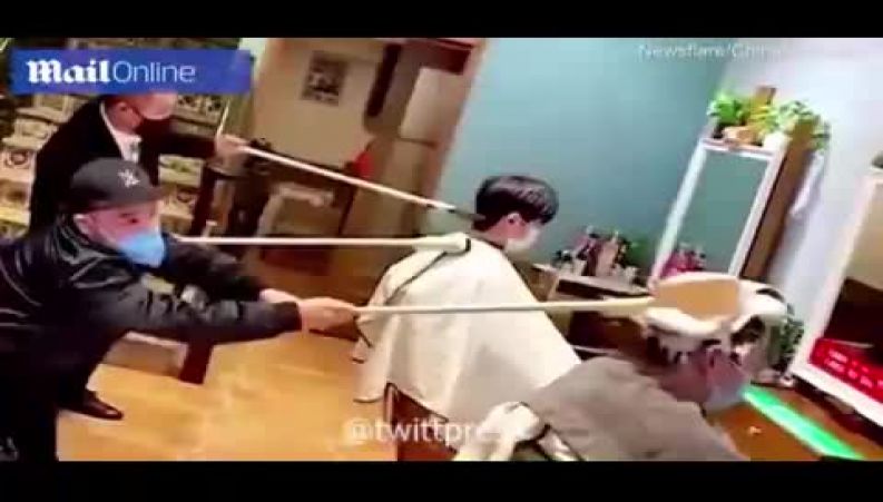 مدل جدید اصلاح مو در چین پس از کرونا!