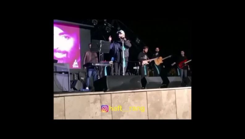 حضور بهنام بانی در کنسرت مسعود صادقلو در کیش