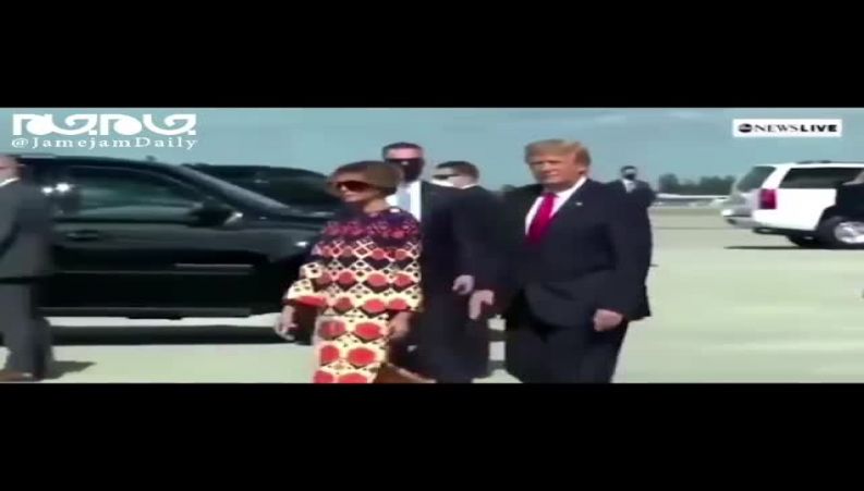 ملانیا ترامپ همسر ترامپ در فلوریدا ،  دوباره سوژه رسانه‌ها شد 