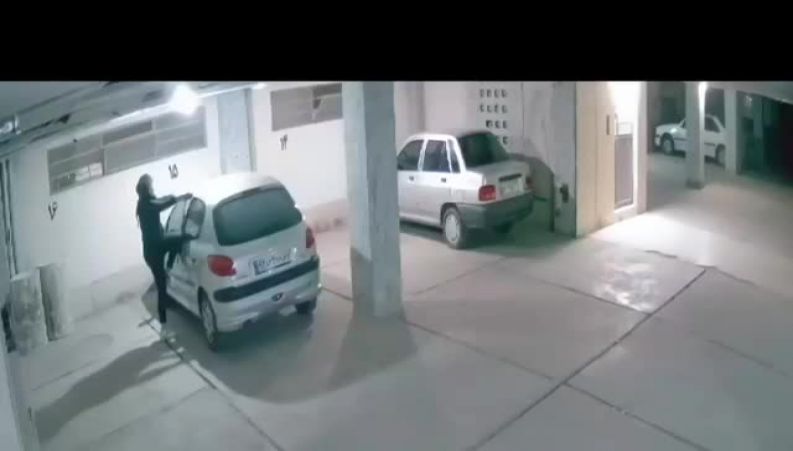 دزدی ماهرانه یک خانم جوان از ۲۰۶ در روز روشن در پارکینگ !
