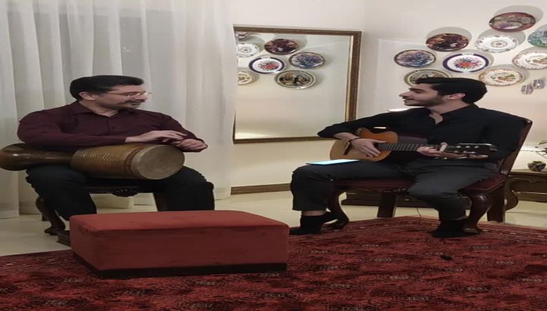 بداهه ی عیدانه امیرحسین مدرس و پسرش ایلیا مدرس ؛ زدند و خواندند !