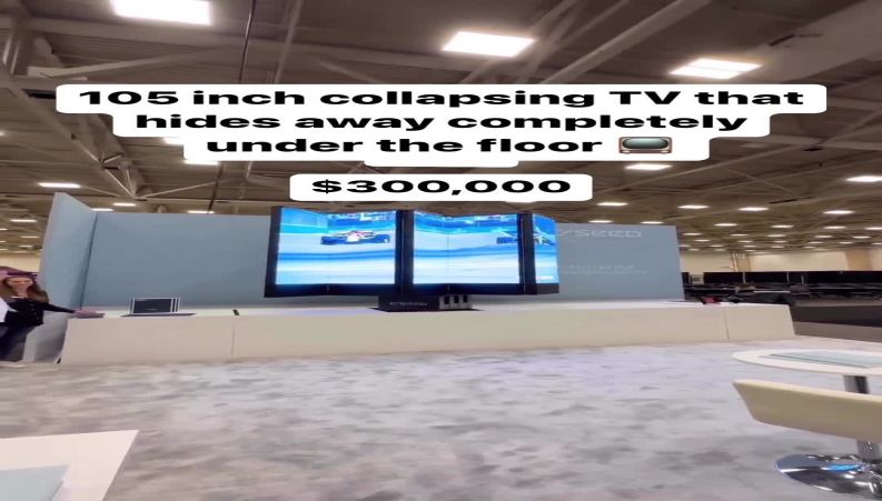 تلویزیون ۱۰۵ اینچی تاشو با قیمت ۱۱ میلیارد تومان!