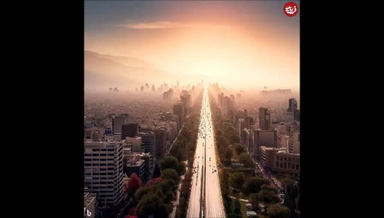 پیش بینی جالب هوش مصنوعی از شکل شهر تهران در 100 سال آینده