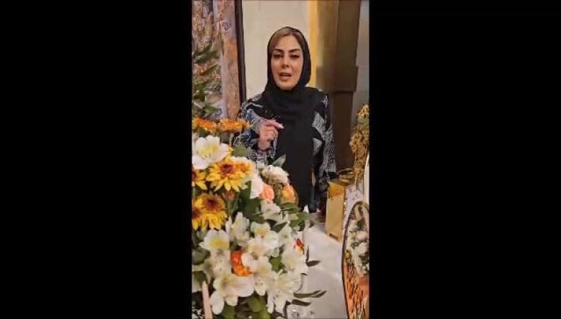 سفره هفت سین با کلاس و دلنشین نیلوفر شهیدی هنگام سال تحویل