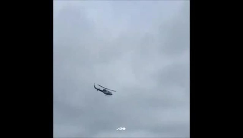 تصاویر ثبت‌شده از آخرین پرواز بالگرد رئیس‌جمهور شهید و همراهانش