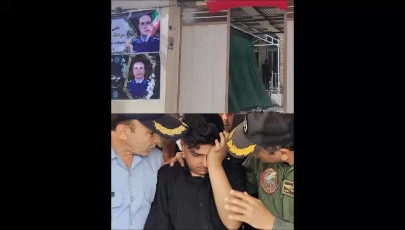 لحظاتی تلخ از مراسم تشییع امیر سرتیپ دوم خلبان محسن دریانوش