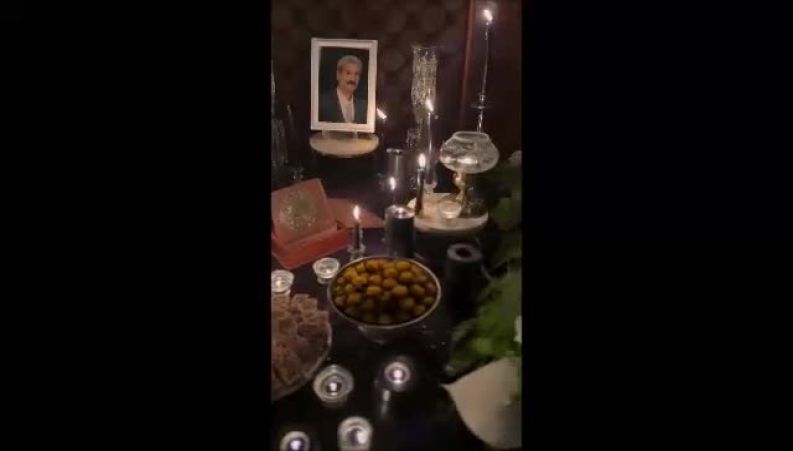 نگاهی به فضای غم‌انگیز و خاص مراسم عزای پدر پریناز ایزدیار؛ بازیگر محبوب در سوگ پدر نشست