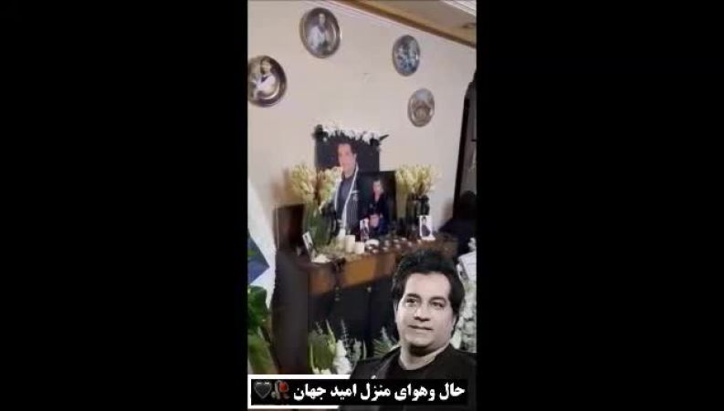 چیدمان ویژه میز عزا در مراسم شام عریبان خانه مادر امید جهان / حال و هوایی کاملاً احساسی و تلخ با حضور هنرمندان سرشناس