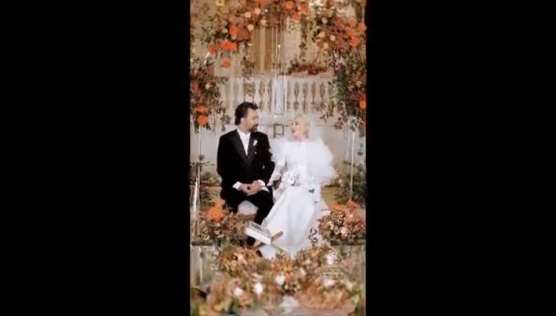 مرجانه گلچین عقد آریایی زوج تازه سینما را خواند
