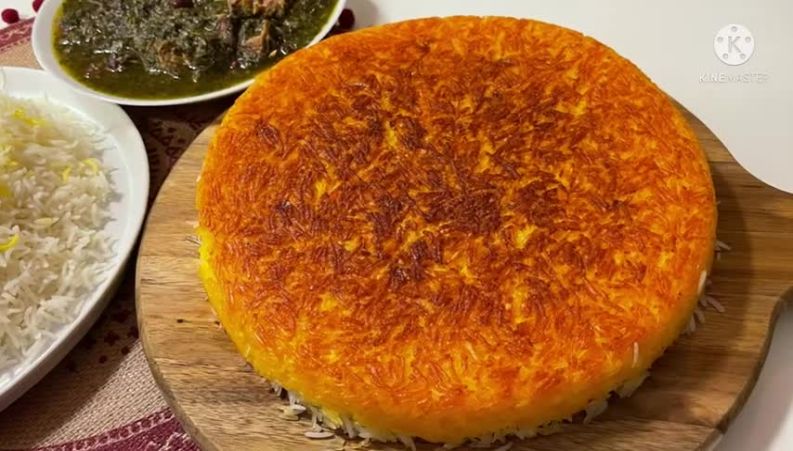 طرز تهیه ته دیگ ماست و زعفران