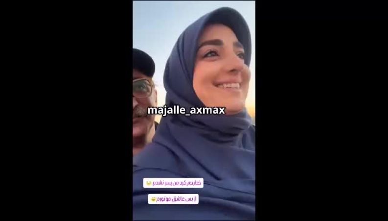 کلیپی از موتورسواری خانم مجری تلویزیون به همراه همسرش