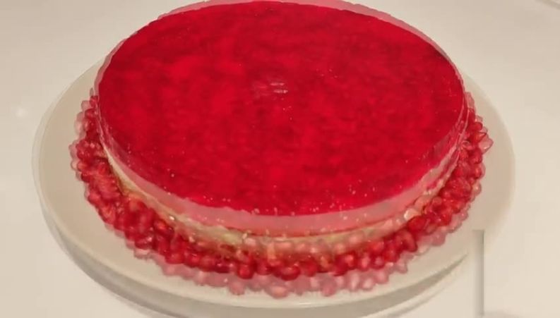 طرز تهیه چیز کیک انار