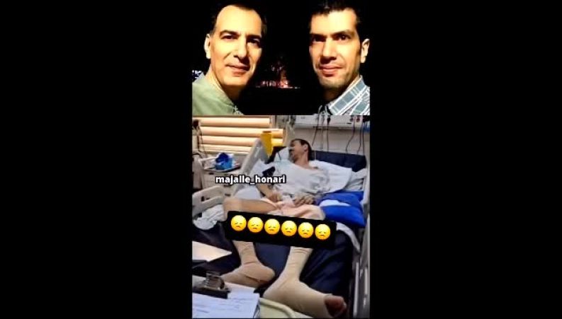 اولین تصویر از بازیگر سینما در بیمارستان بعد از تصادف شدید