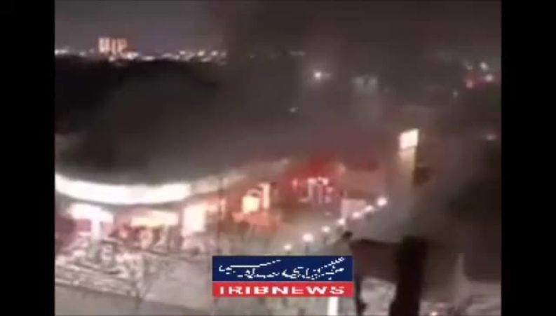آتش سوزی در تهران ، پمپ‌بنزین دولت‌آباد تهران دچار حریق شد   