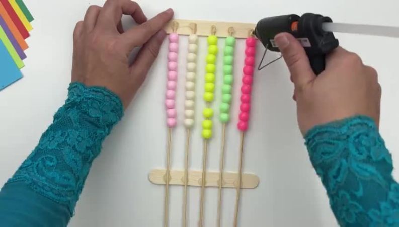 آموزش کاردستی چرتکه با چوب بستنی برای کلاس دوم ، سوم ، چهارم و پنجم دبستان