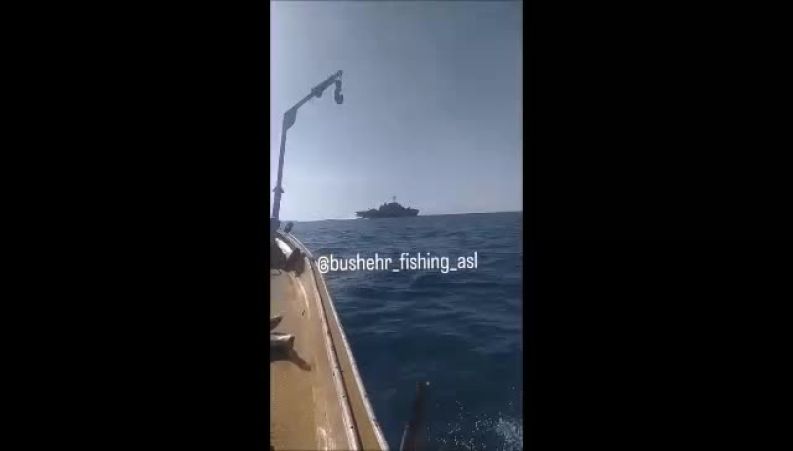ویدئویی از نزدیک شدن قایق ایرانی‌ها به ناوشکن آمریکایی 