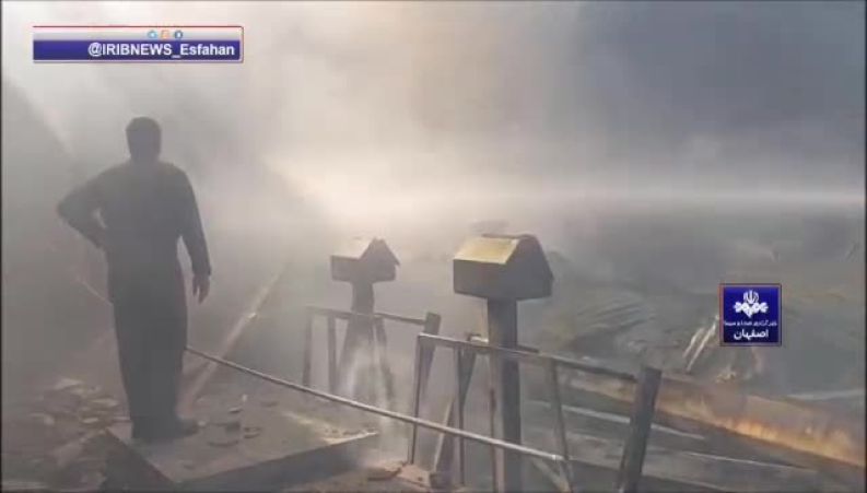 سقوط یک فروند بالگرد در خمینی‌شهر اصفهان