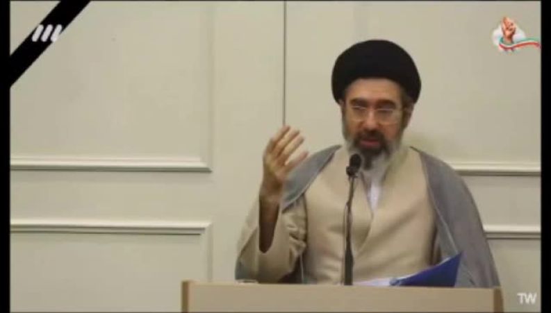 اولین فیلم منتشر شده از کلاس درس آیت الله سیدمجتبی خامنه ای