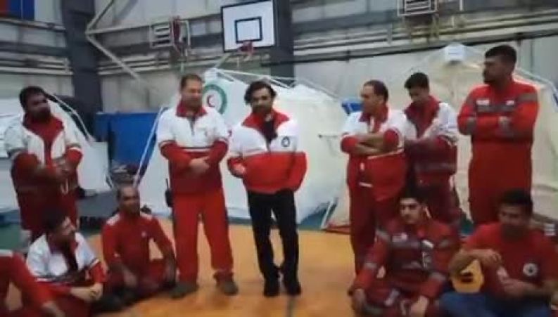 میثم ابراهیمی برای امدادگران هلال احمر خواند