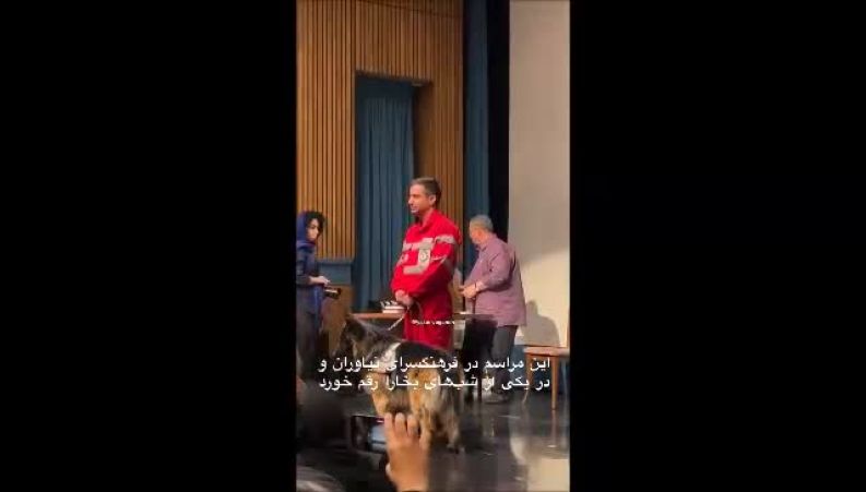 ادای احترام به یک سگ زنده‌یاب در ایران؛ لئو، قهرمان باموفقیت ۲۰ عملیات امدادی