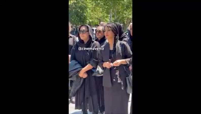 حضور چهره‌ها در مراسم تشییع بهناز نازی 