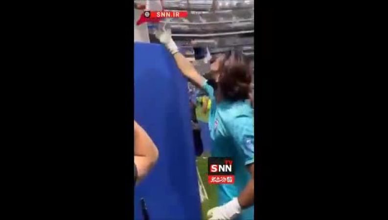 واکنش بیرانوند به ابراز احساسات هوادار ایرانی پس از بازی با بلژیک