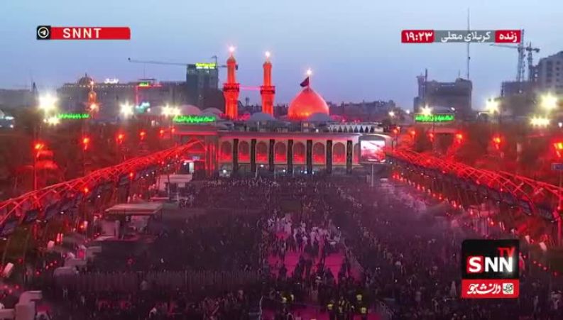 شب عاشورا در بین‌الحرمین؛ ویدیویی از اوج دلدادگی زائران در کربلا